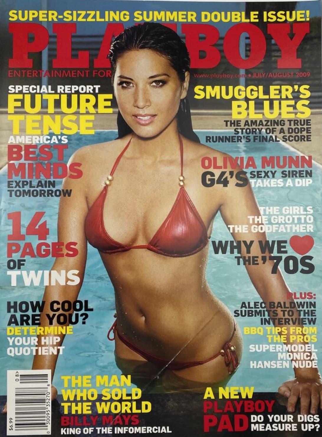 olivia munn playboy cover - SuperSizzling Summer Double Issue! Entertainment For Special Report Future Tense America'S Best Minds Explain Tomorrow 14 Pages Of Twins How Cool Are You? Determine Your Hip Quotient $6.99